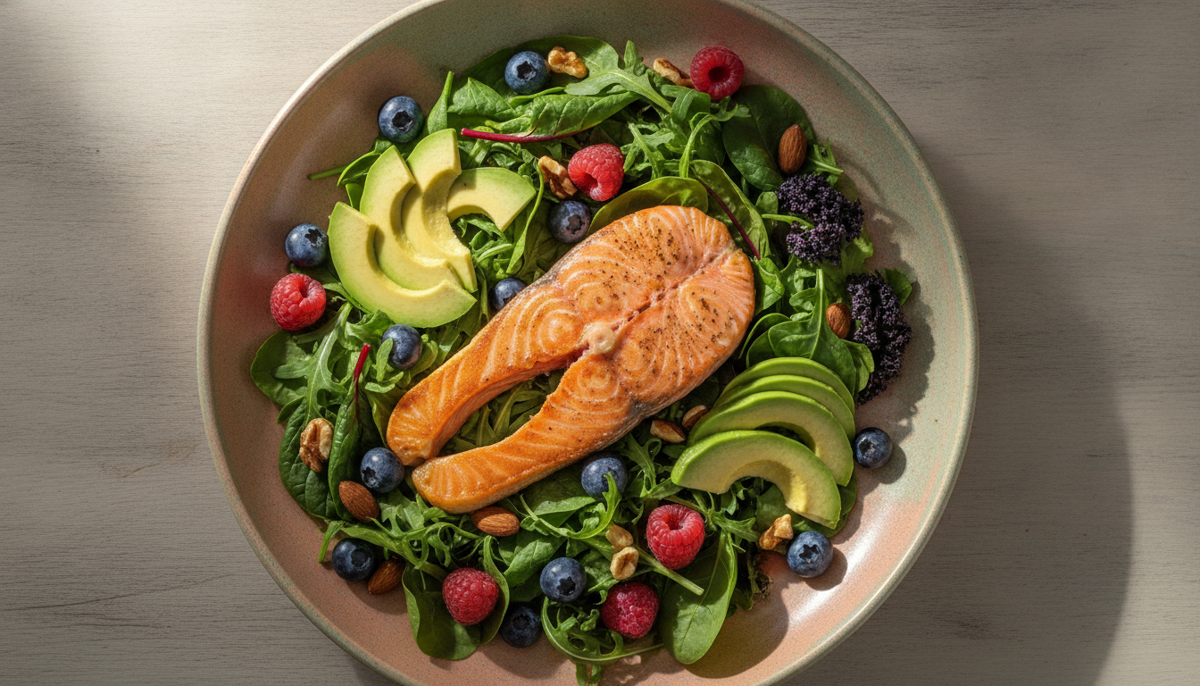 Plato saludable para la fertilidad